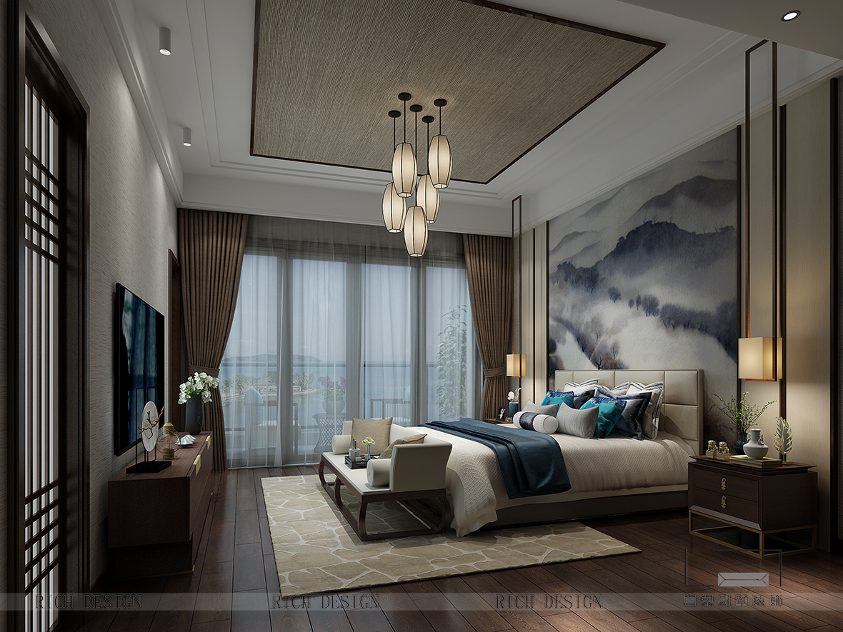 中式卧室装饰效果图