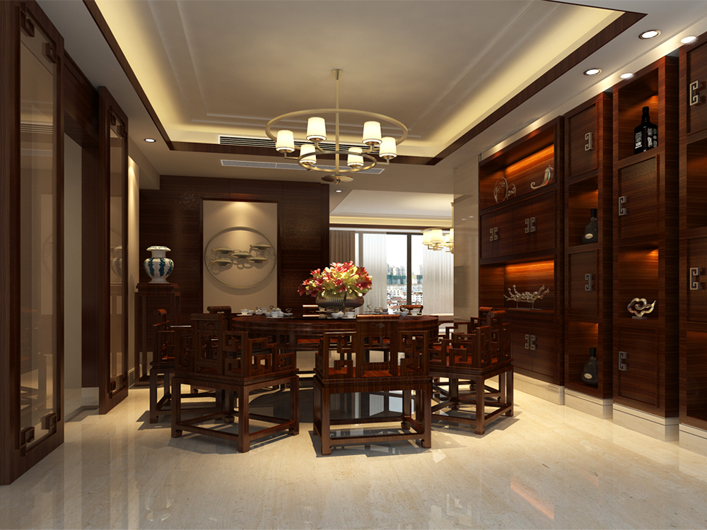 中式餐厅装修效果图