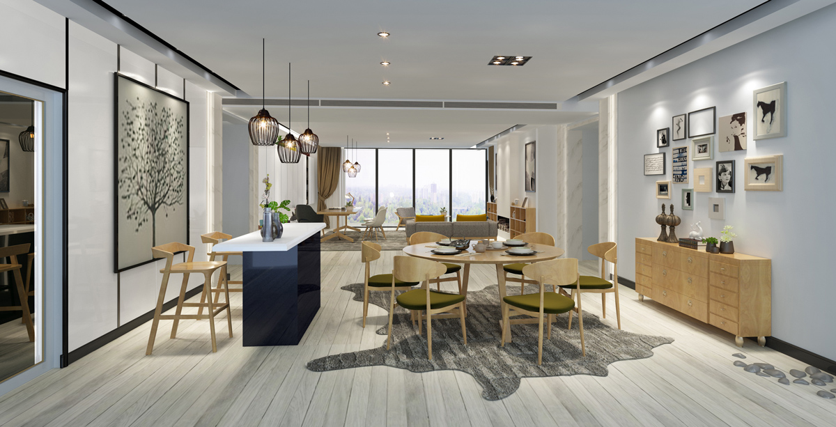 别墅餐厅装潢效果图