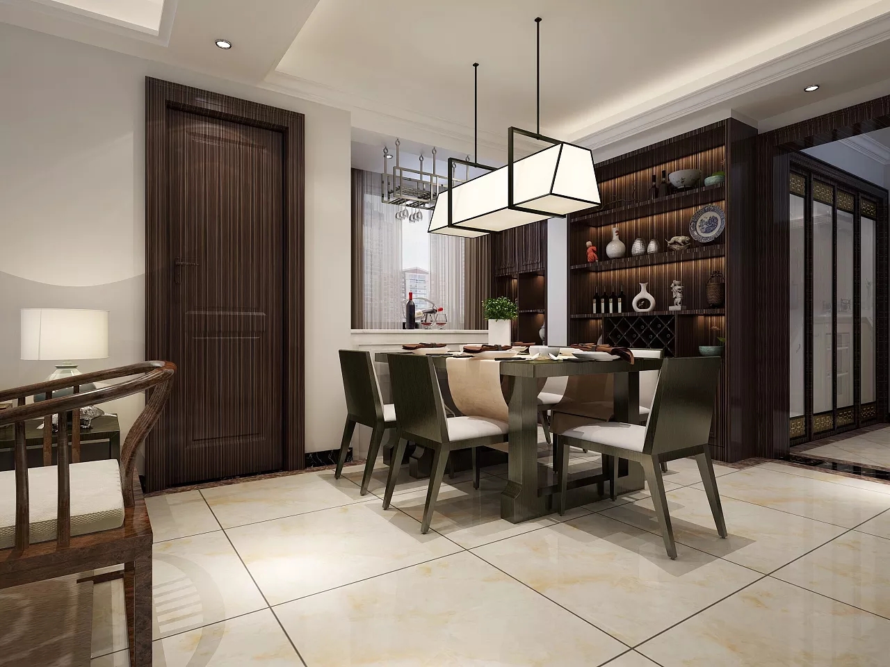 中式餐厅装饰效果图 中式餐厅装饰效果图
