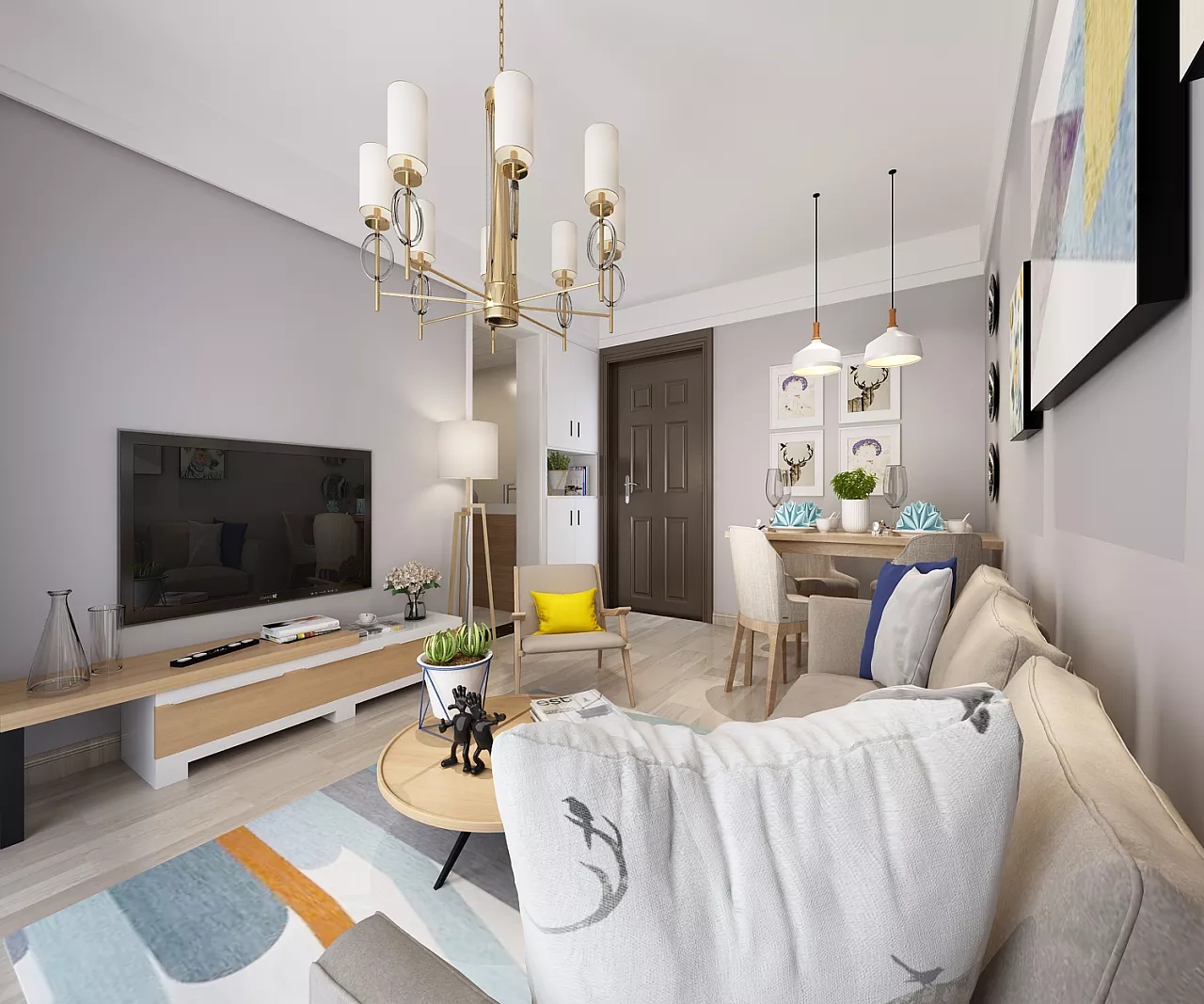 现代客厅装修实景图 现代客厅装修实景图