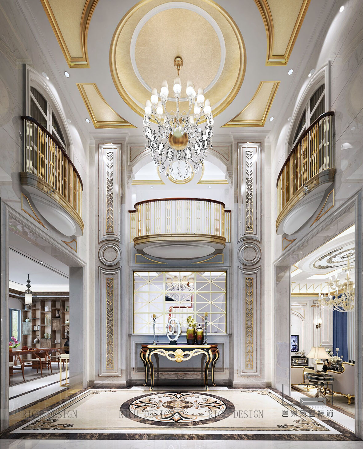 别墅欧式玄关装饰设计