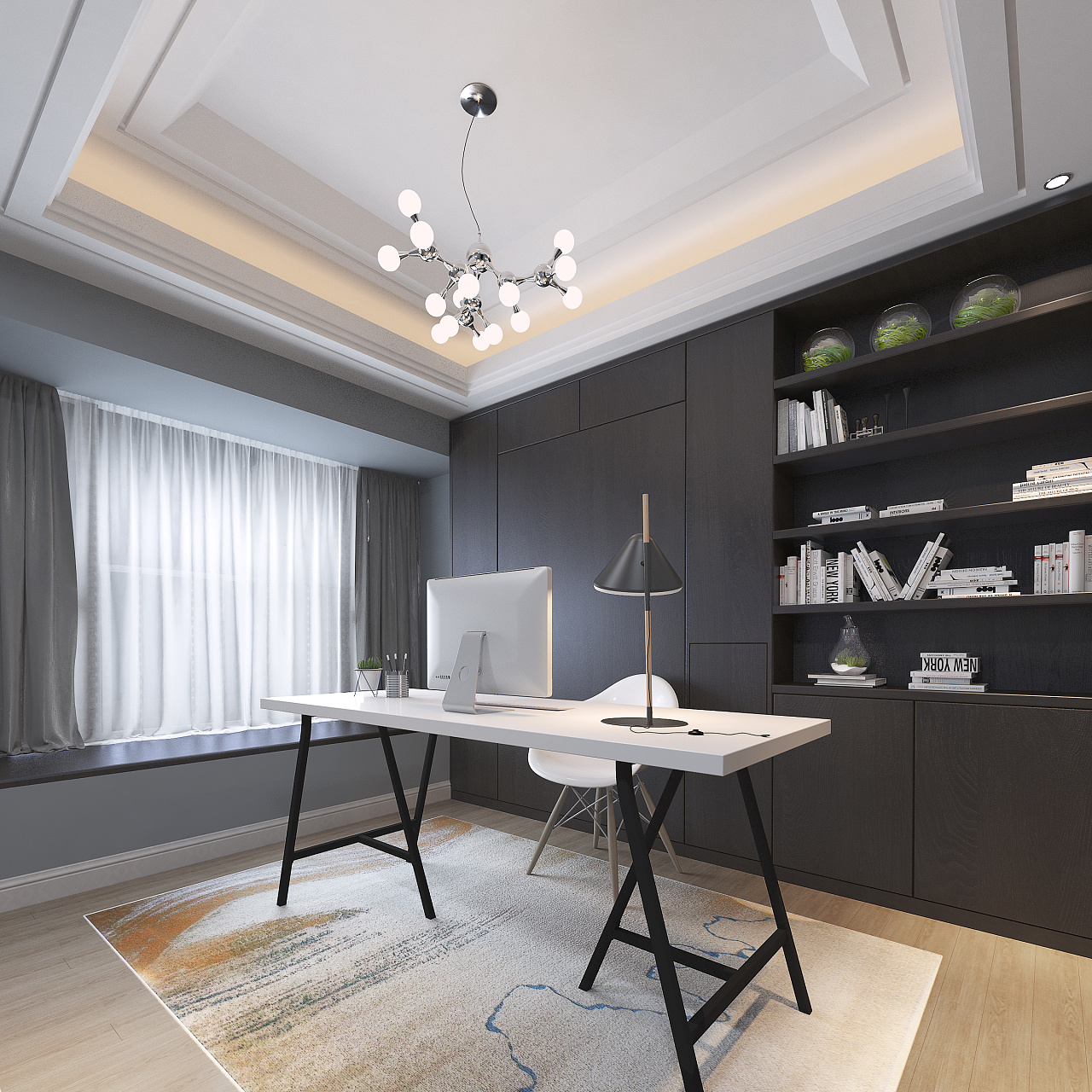 办公室别墅装修设计效果图 办公室别墅装修设计效果图