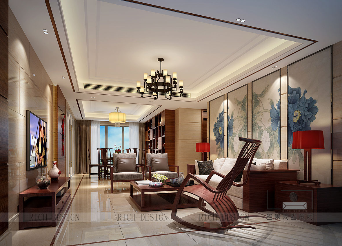 中式别墅装修设计效果图