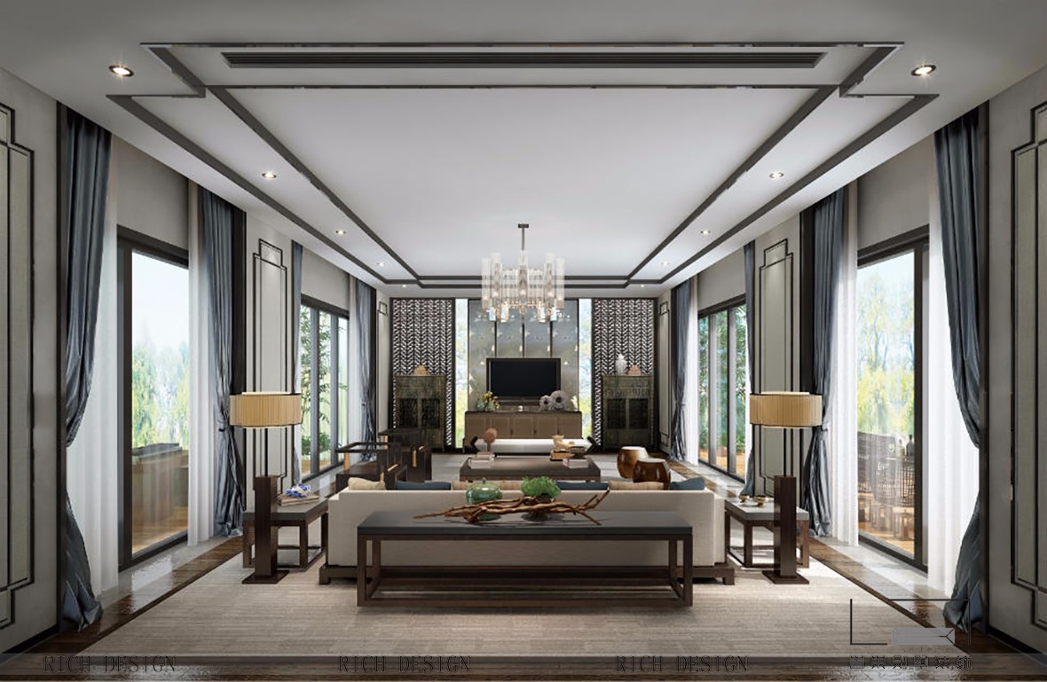 别墅装修设计客厅风水