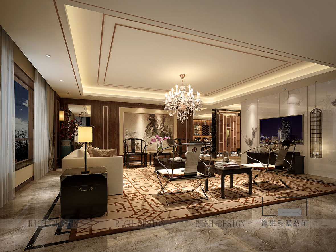 禅意新中式别墅装修设计