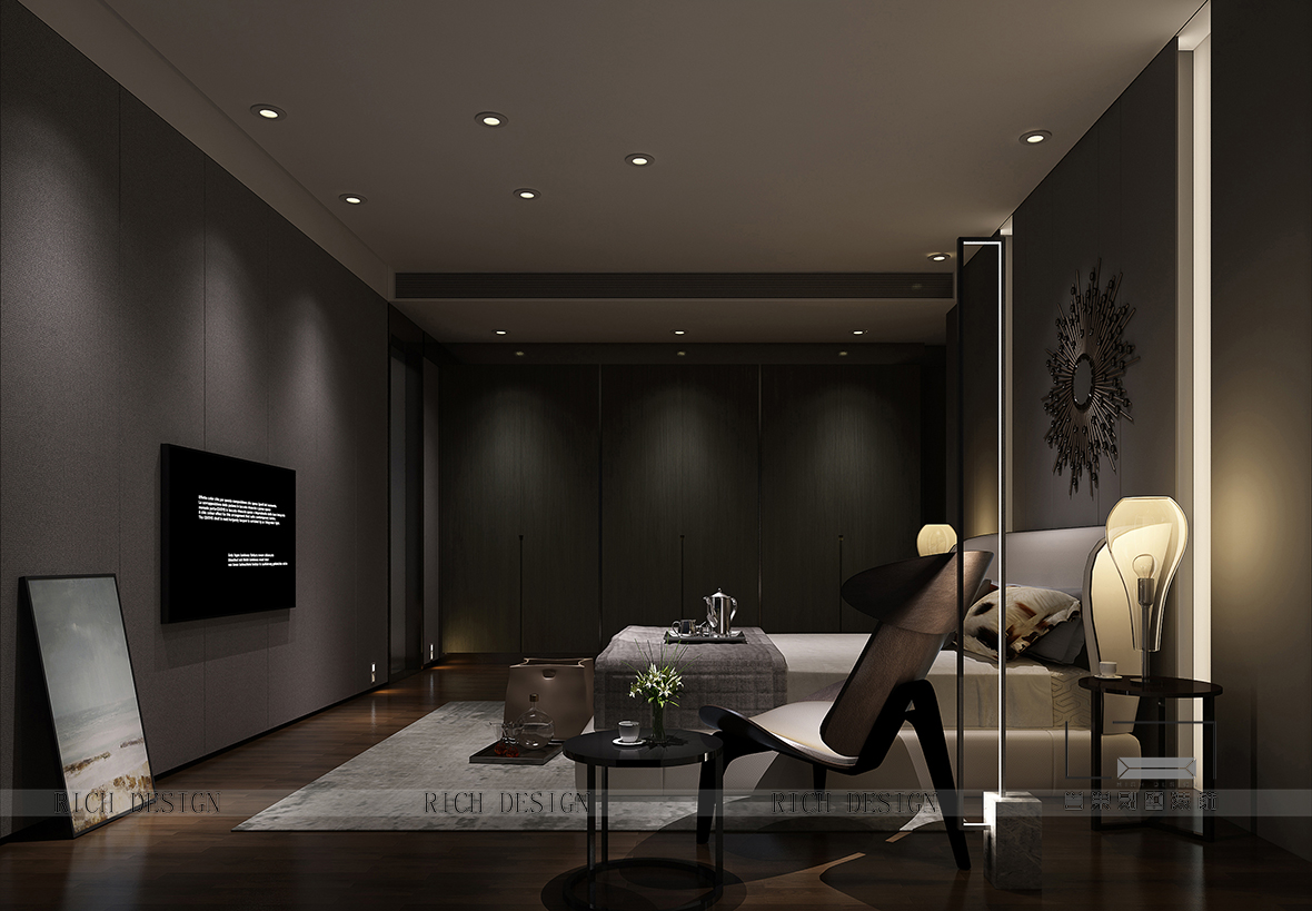 现代主卧装修设计效果图