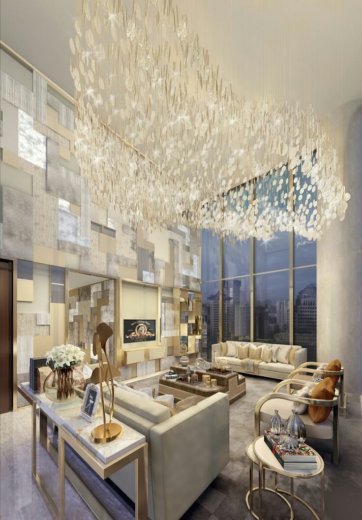 现代别墅装修设计客厅效果图