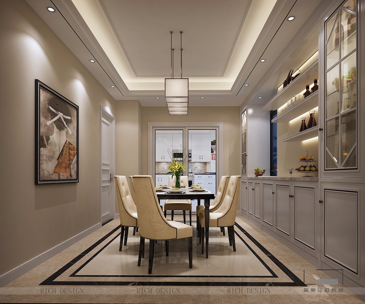 现代别墅装饰餐厅效果图 现代别墅装饰餐厅效果图
