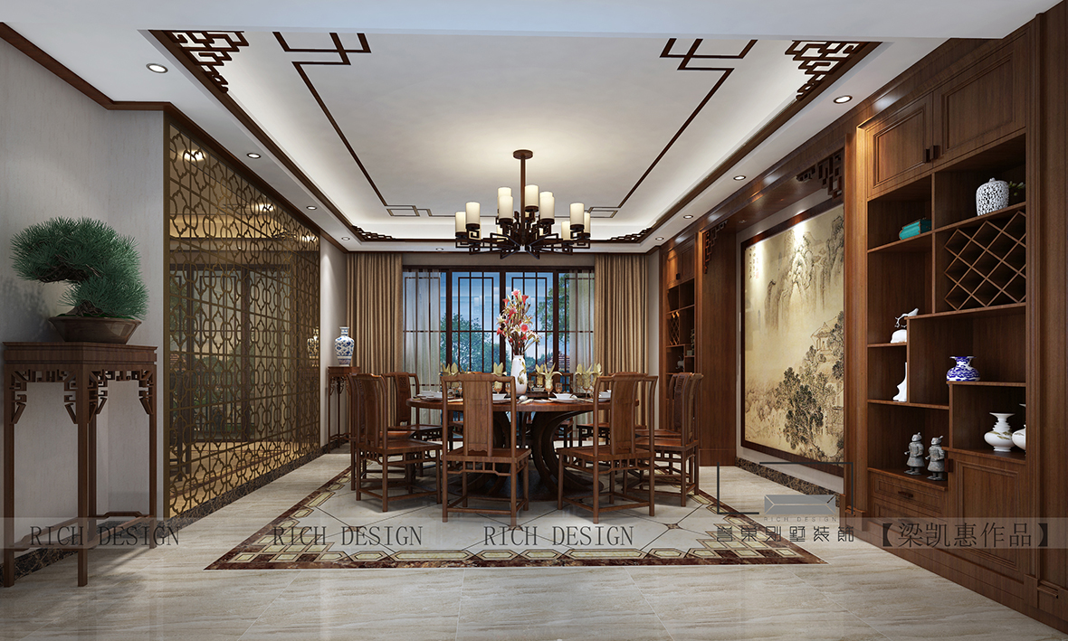 别墅一楼餐厅装修效果图 别墅一楼餐厅装修效果图