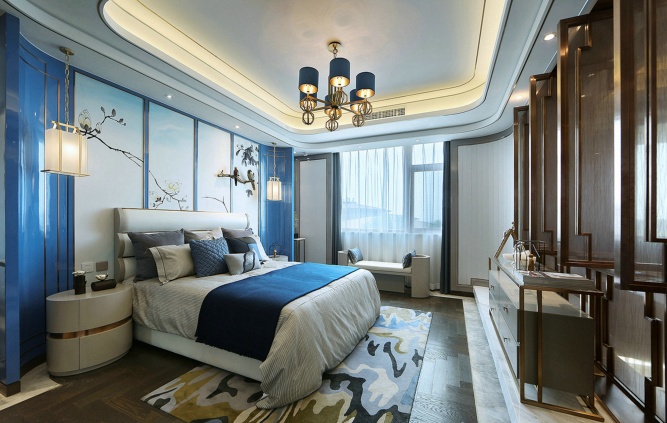 中式别墅装饰，叙述着空间的韵律