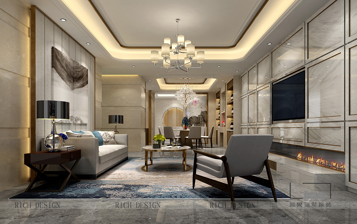 天悦湾客厅装饰设计效果图