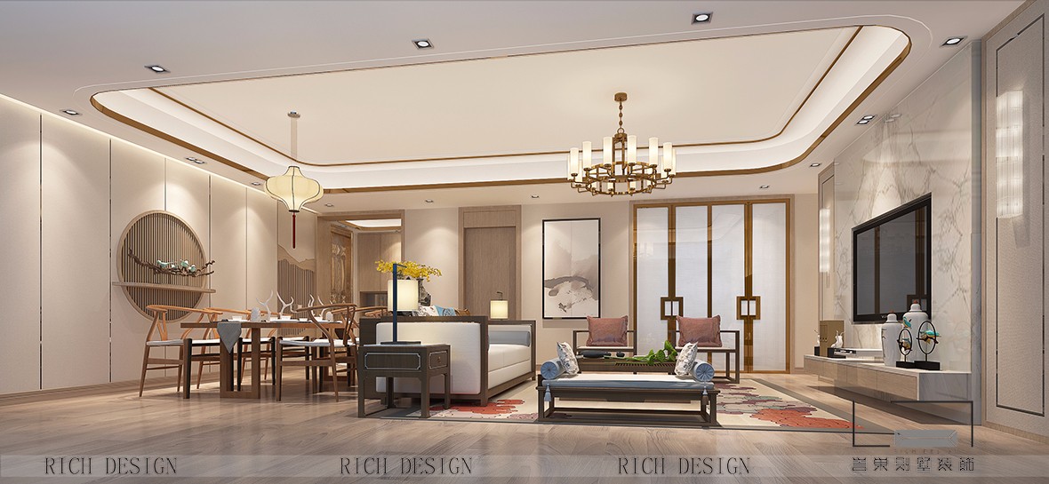 优雅神韵的中式别墅装修