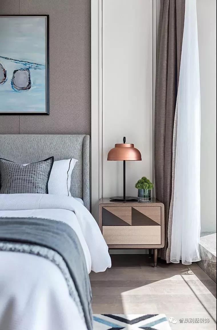 别墅装修卧室饰品效果图