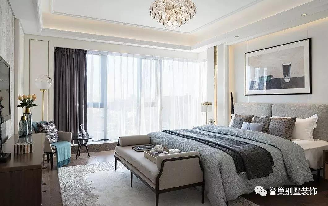别墅装修主卧效果图