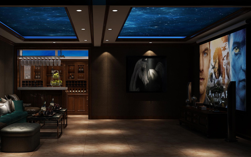 别墅影视厅3装修设计效果图 别墅影视厅3装修设计效果图