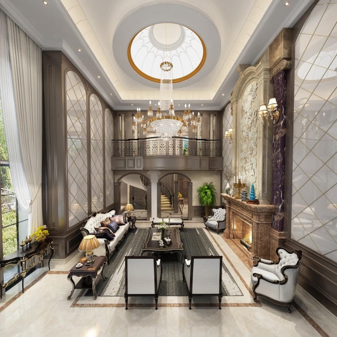 别墅客厅装修效果图 别墅客厅装修效果图