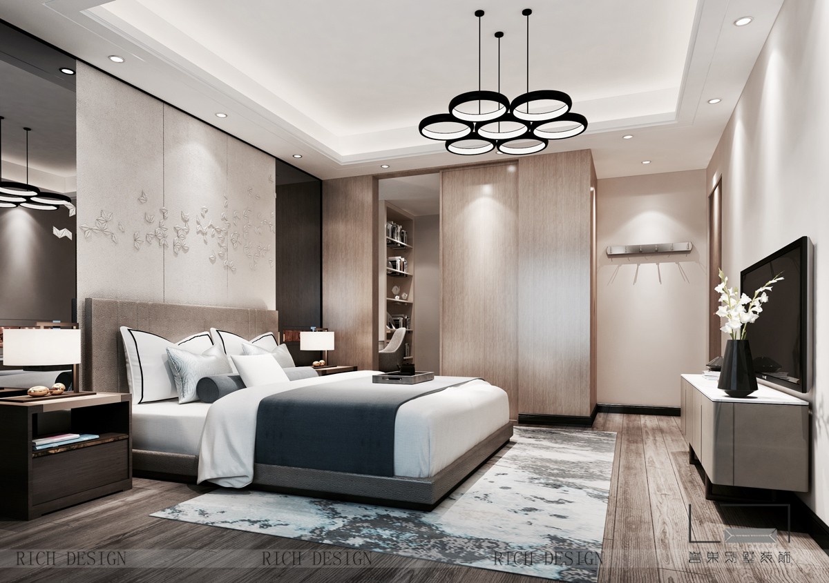 博林天瑞室内主卧装饰效果图