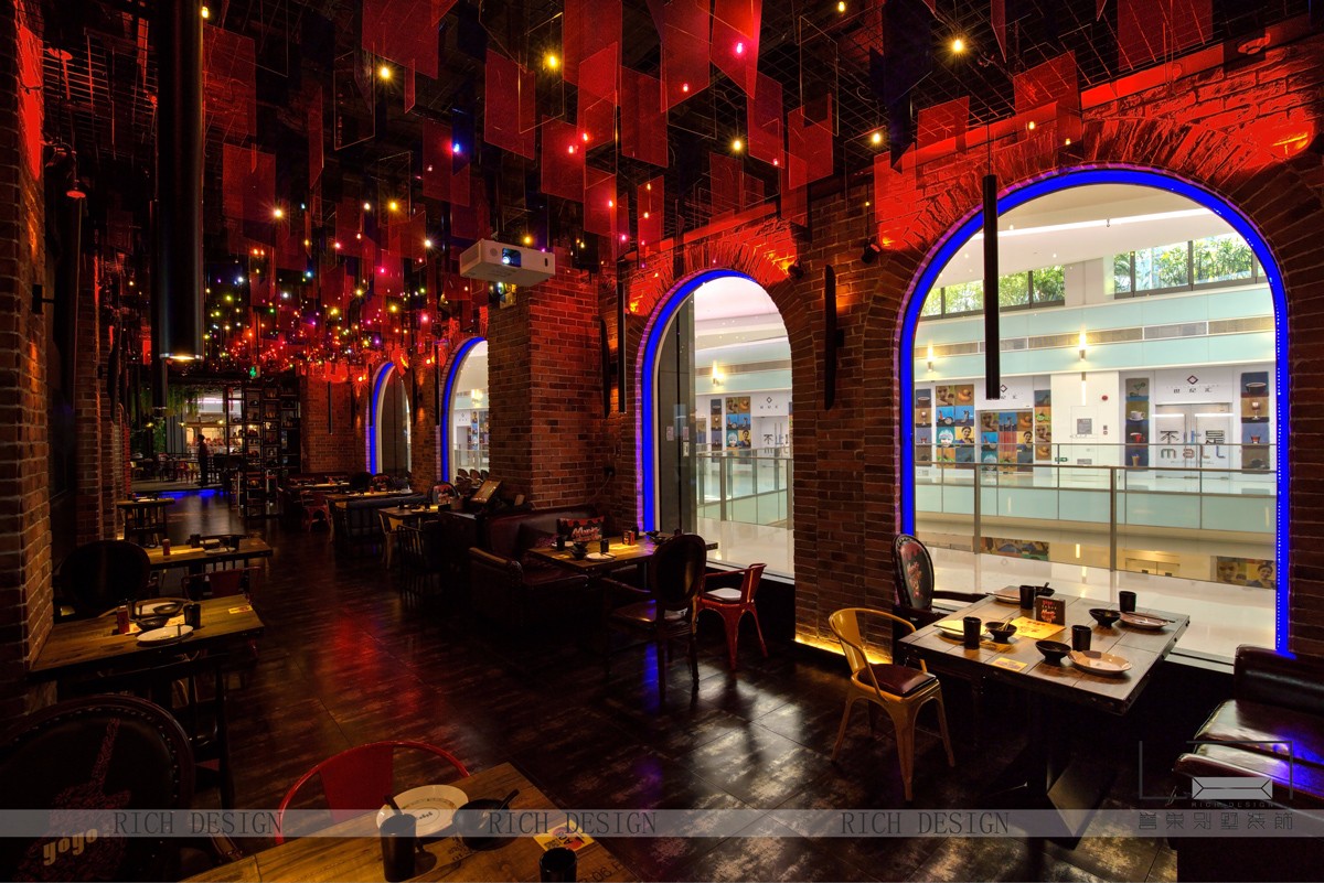 深圳音乐餐厅装修实景图