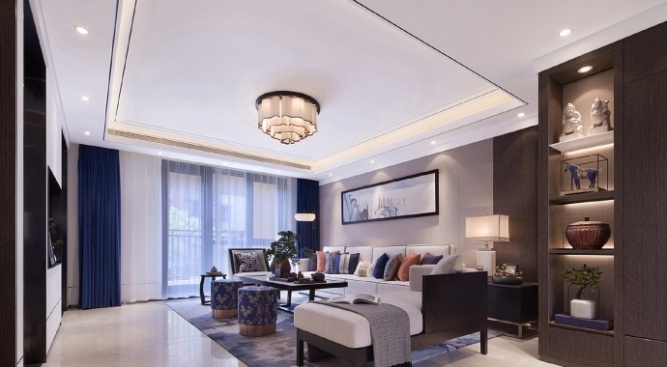 新中式客厅角度装饰欣赏图 新中式客厅角度装饰欣赏图