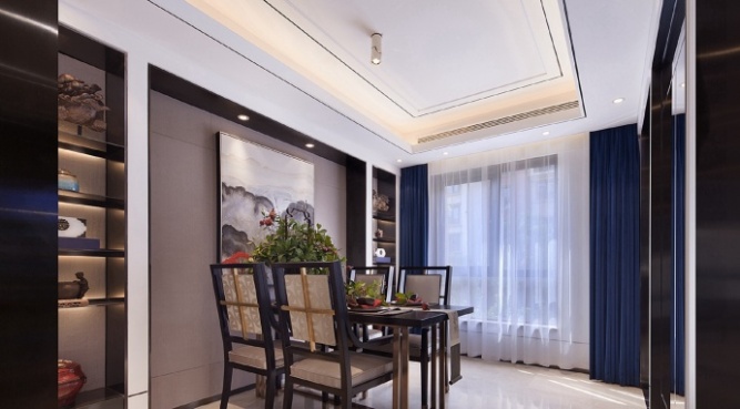 新中式餐厅装饰欣赏图 新中式餐厅装饰欣赏图