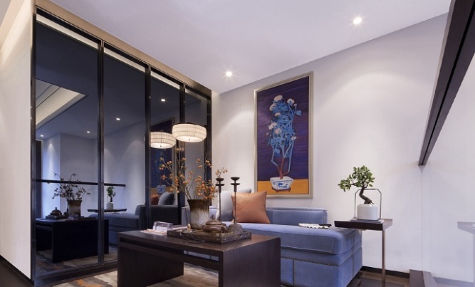 新中式休闲区装饰欣赏图 新中式休闲区装饰欣赏图