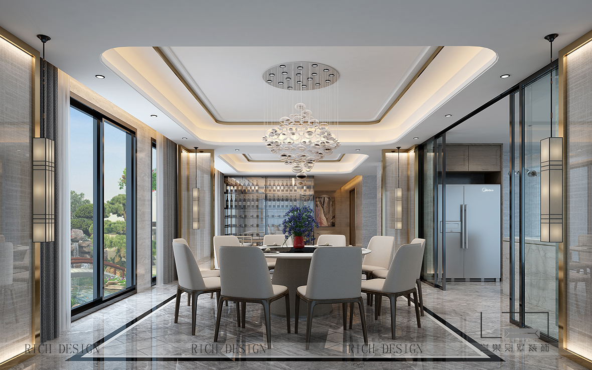 华侨城别墅餐厅装修效果图