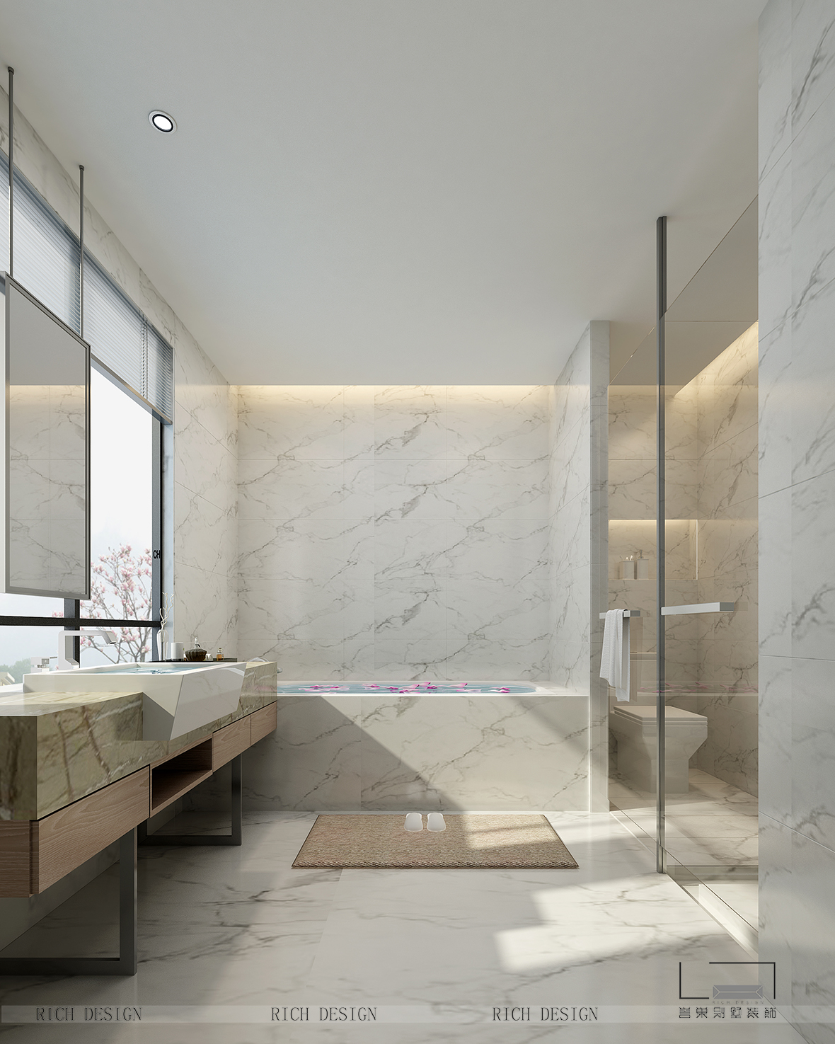 华侨城别墅次卫装修效果图