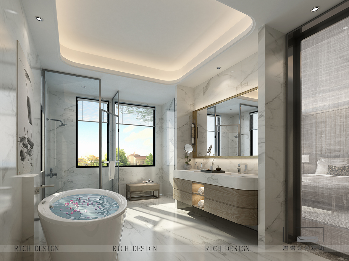 华侨城别墅主卫装修效果图