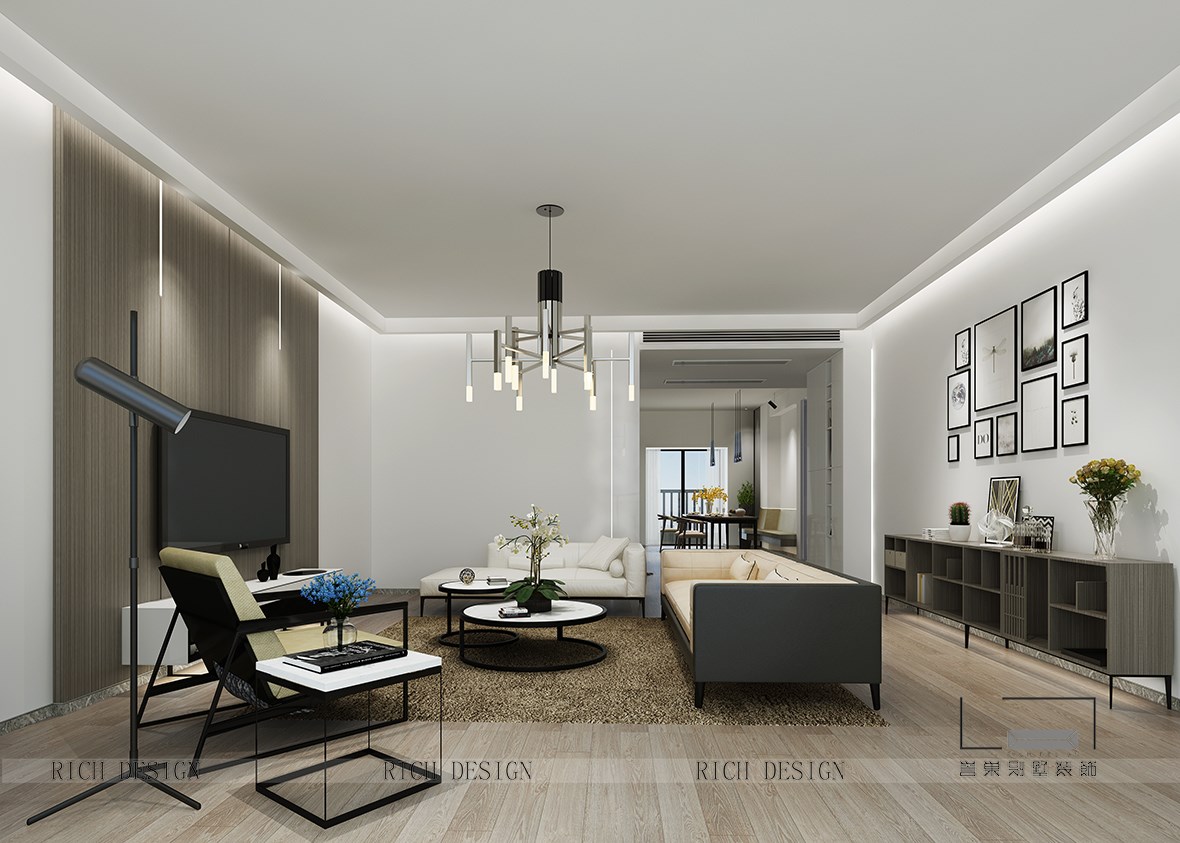 现代别墅客厅装修效果图 现代别墅客厅装修效果图