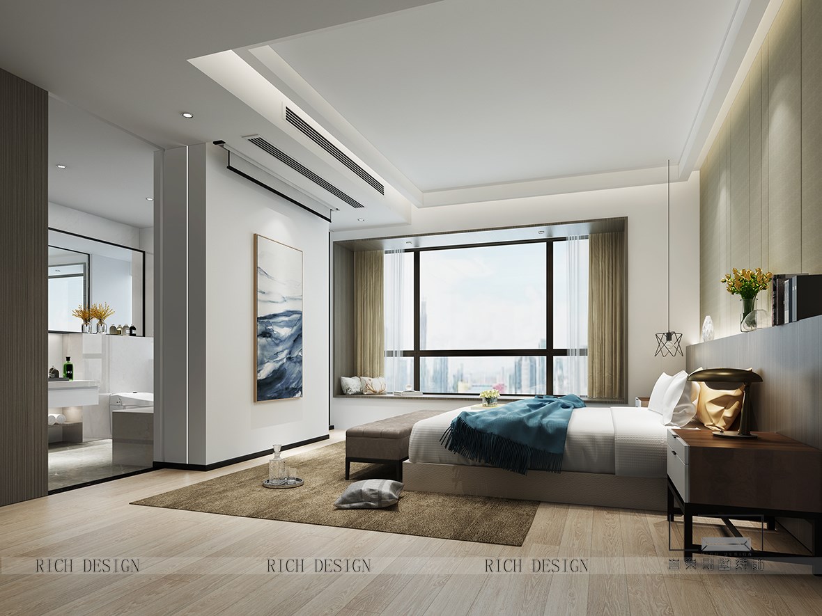 现代别墅卧室装修效果图 现代别墅卧室装修效果图