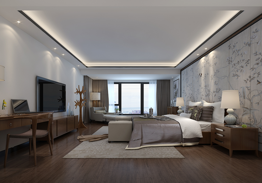 传麒尚林中式卧室装修效果图 传麒尚林中式卧室装修效果图