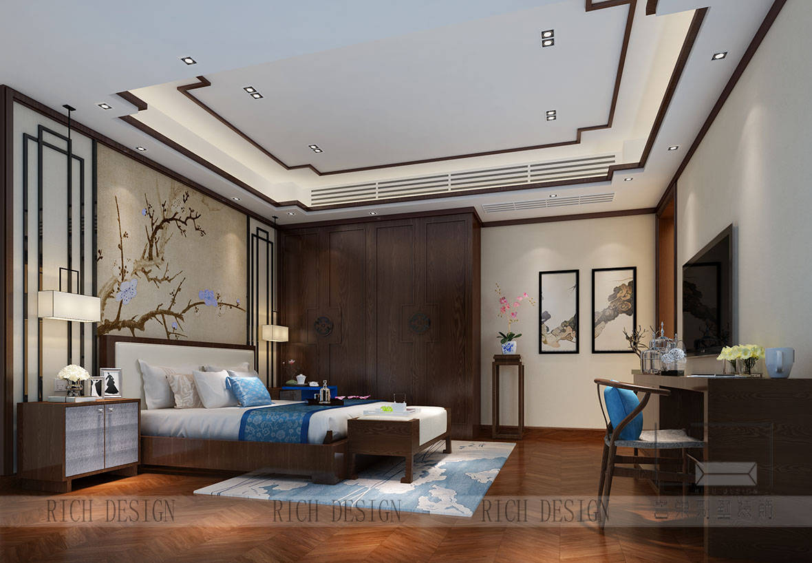 中式主卧装修效果图 中式主卧装修效果图