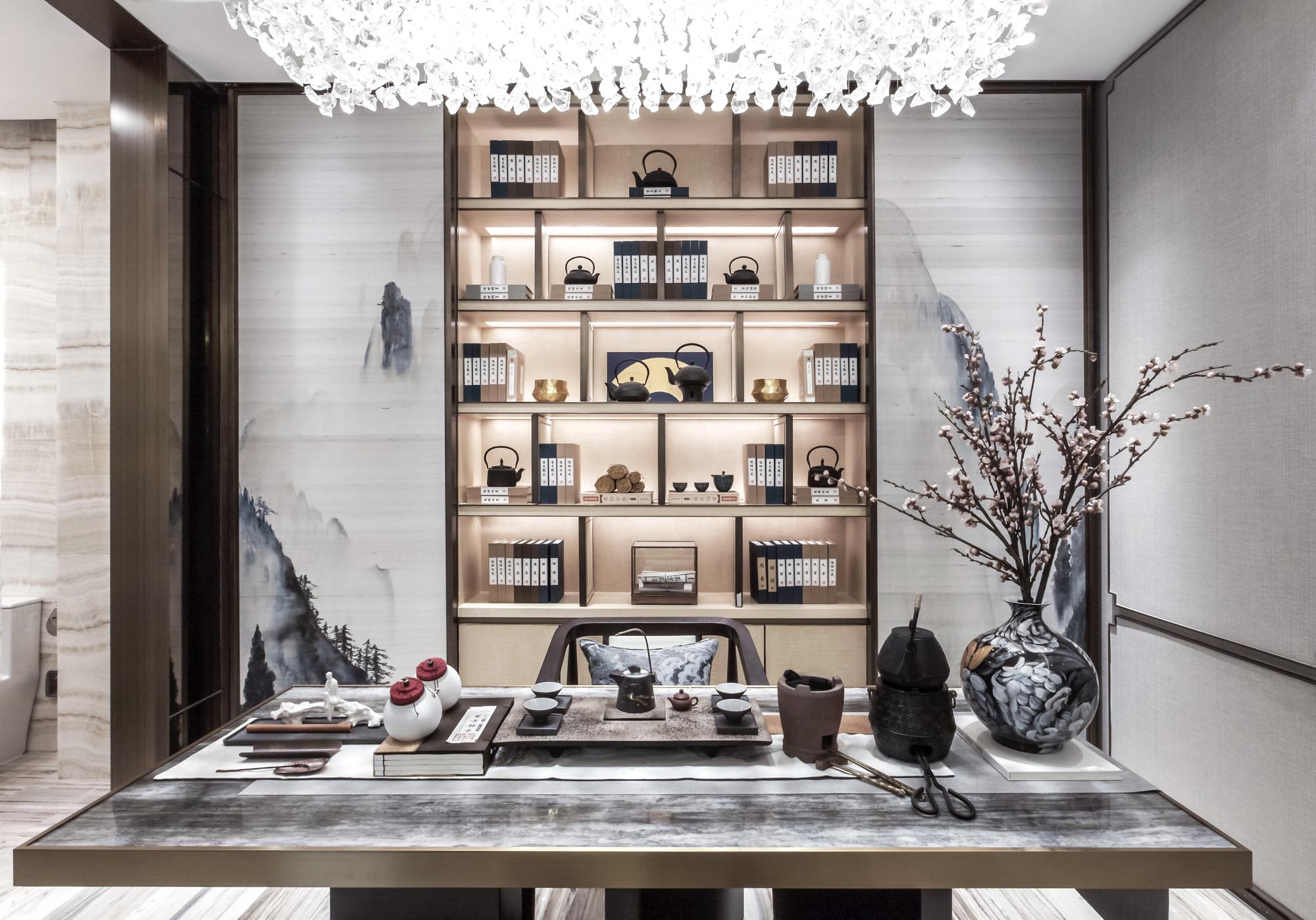 中式别墅书房装修效果图