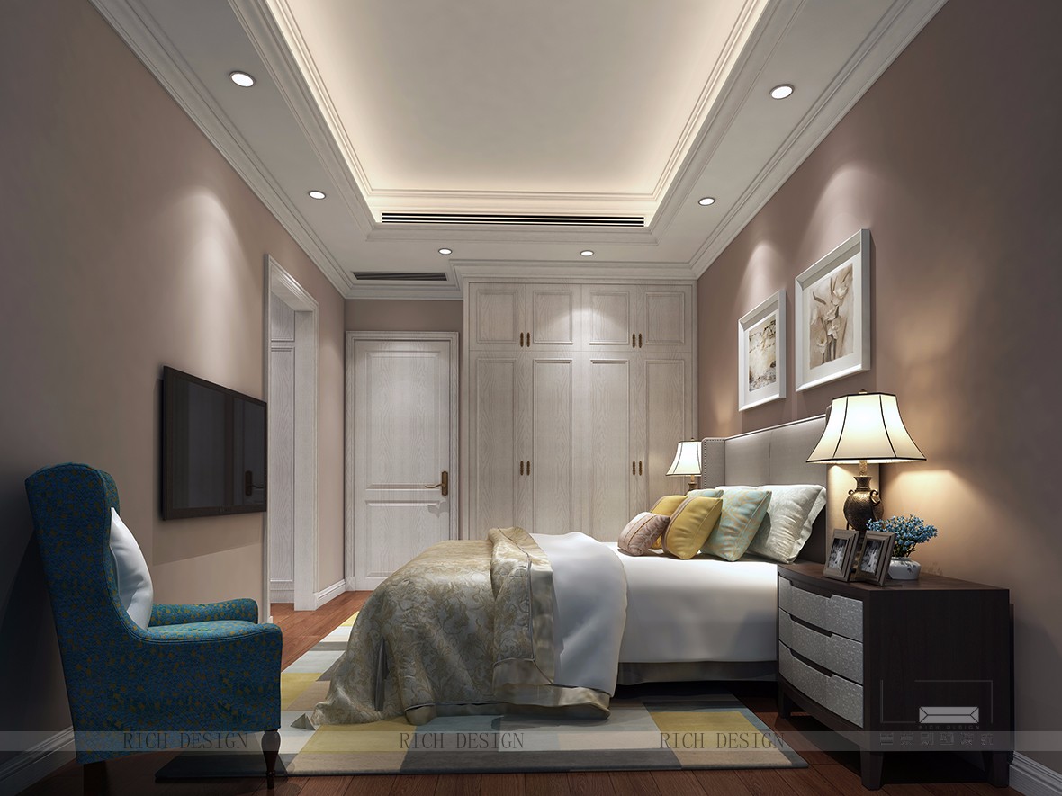 中洲中央公园卧室装修效果图