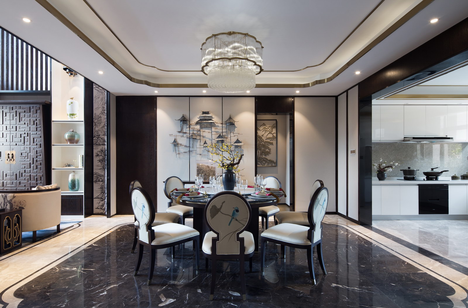 室内中式餐厅装修效果图 室内中式餐厅装修效果图