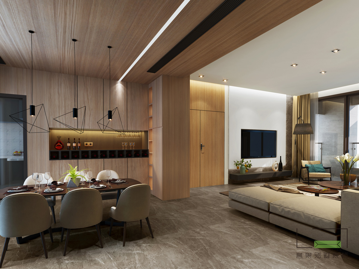 现代客餐厅装修效果图