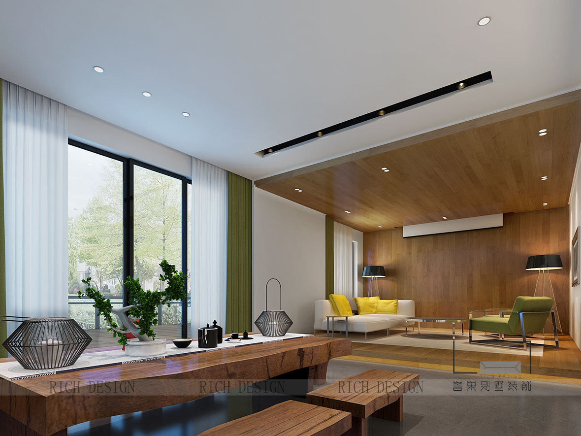 别墅现代休闲区装饰效果图 别墅现代休闲区装饰效果图