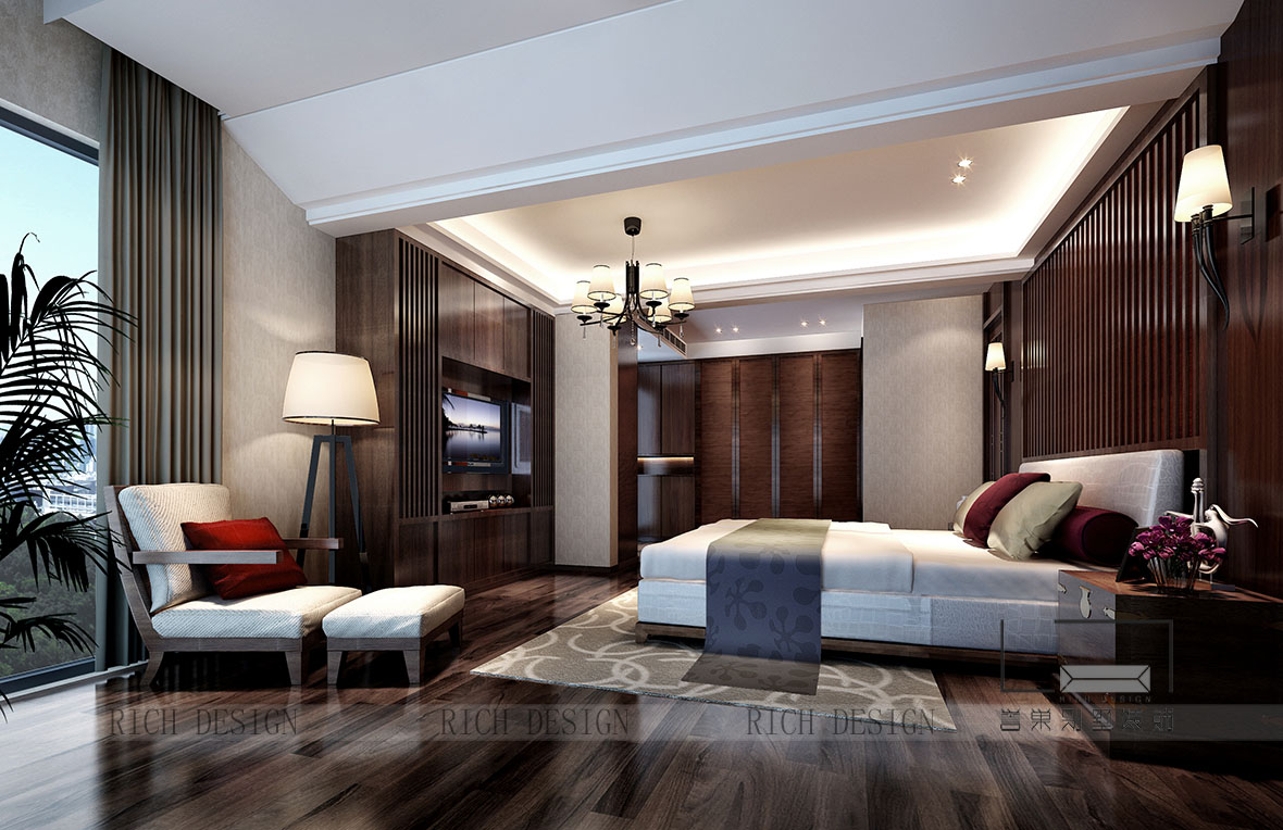 别墅中式男孩房装修效果图 别墅中式男孩房装修效果图