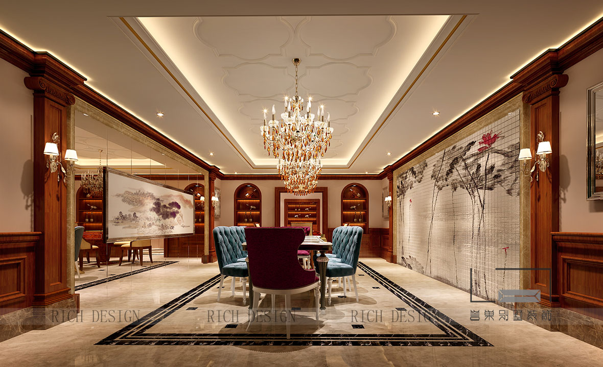 曦城别墅餐厅二装修设计效果图 曦城别墅餐厅二装修设计效果图