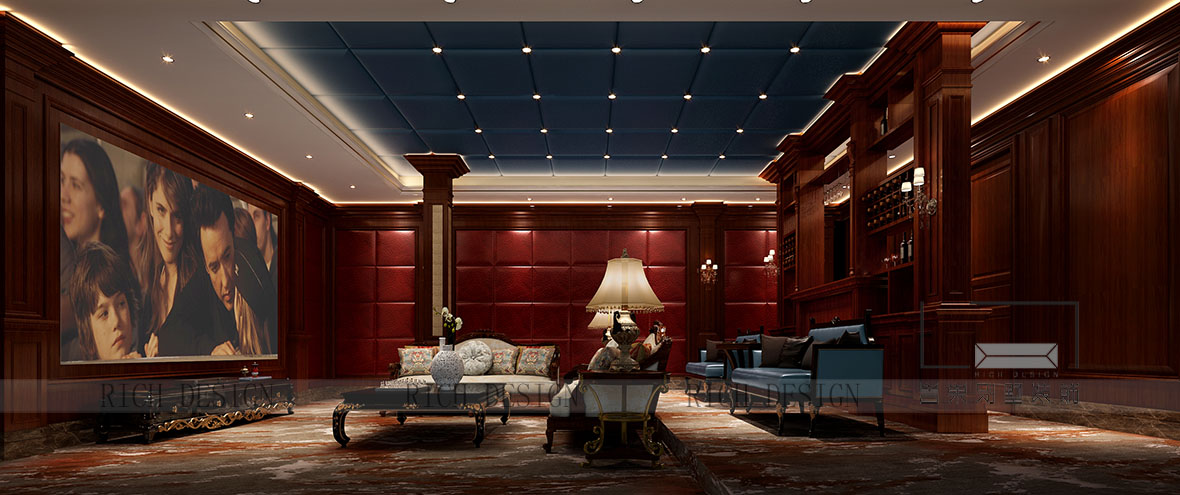 曦城别墅影视厅装修设计效果图
