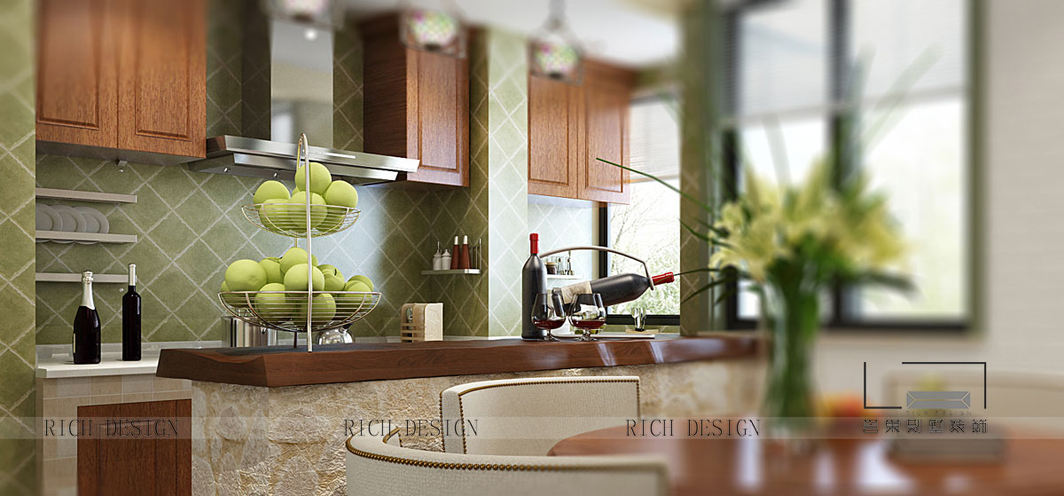 别墅厨房装修效果图 别墅厨房装修效果图