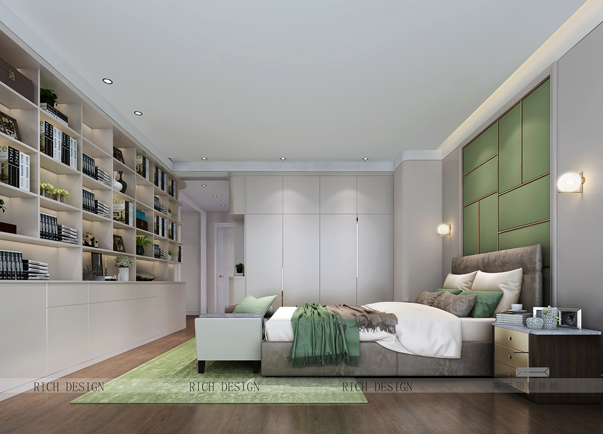 薄荷绿别墅装修效果图 薄荷绿别墅装修效果图