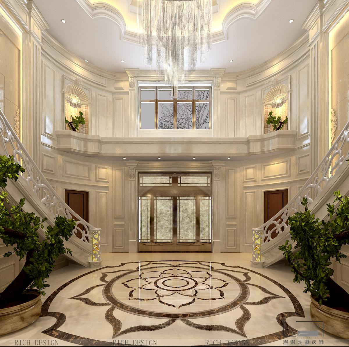 欧式玄关装修效果图 欧式玄关装修效果图