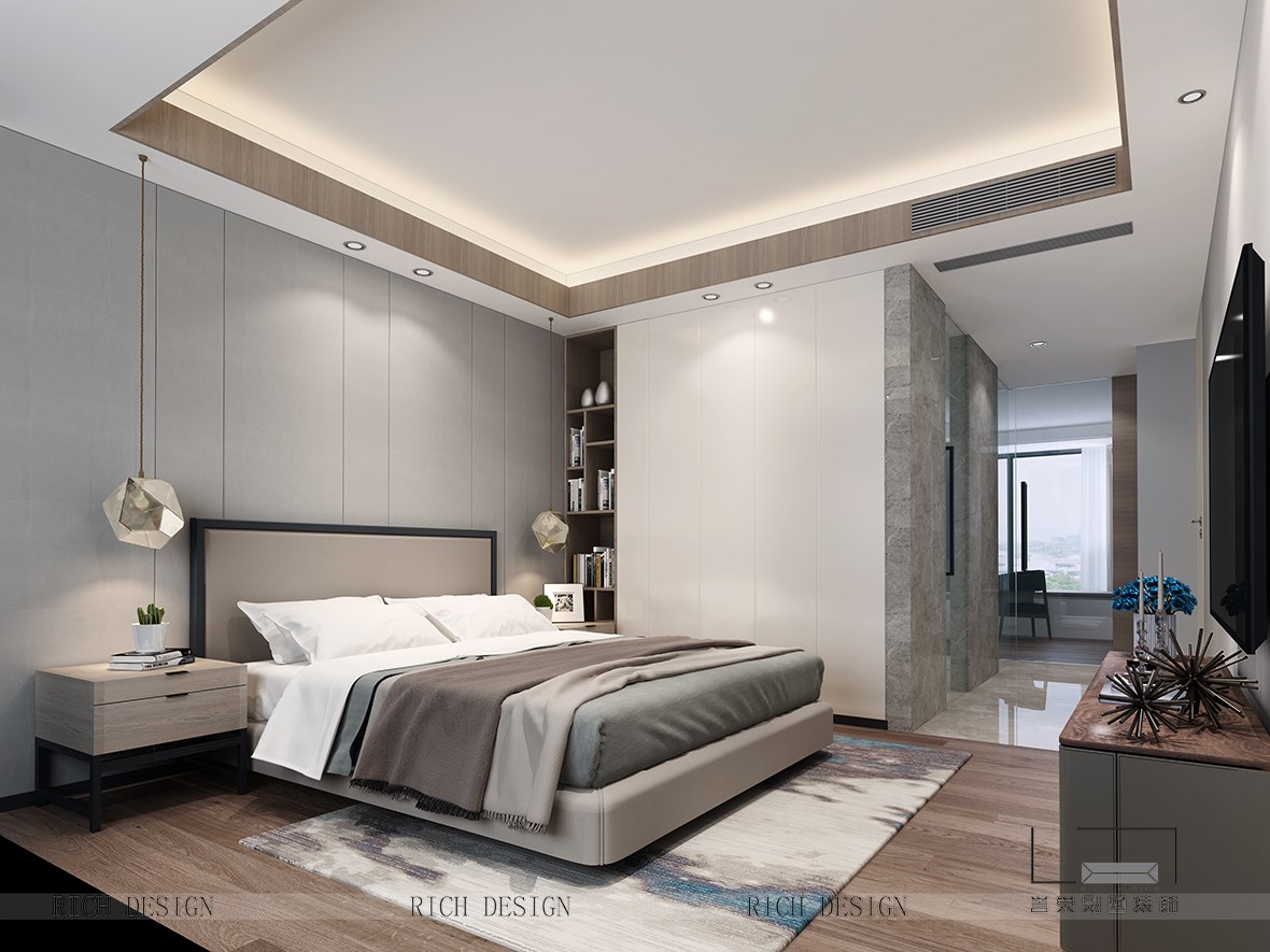 壹方中心T5A栋主卧装修效果图 壹方中心T5A栋主卧装修效果图