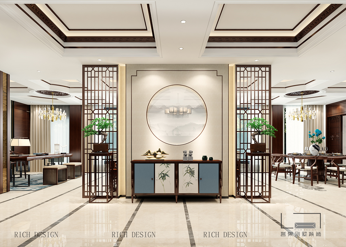 中式玄关装饰效果图一 中式玄关装饰效果图一