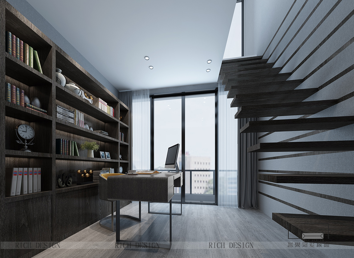 熙龙湾书房装修效果图 熙龙湾书房装修效果图