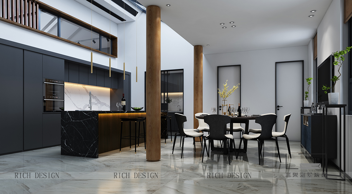 现代餐厅装饰设计效果图 现代餐厅装饰设计效果图
