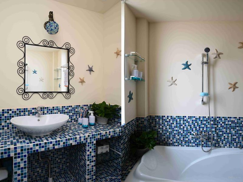 地中海卫浴装修效果图 地中海卫浴装修效果图