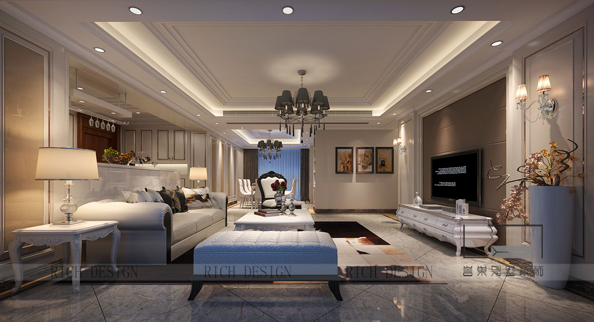 欧式客厅装修效果图 欧式客厅装修效果图